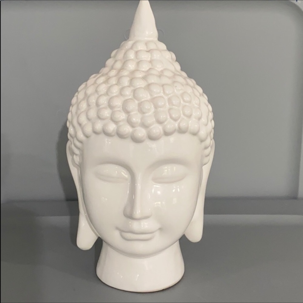 Ceramic Buddha Head Meditation Yoga Art Decor